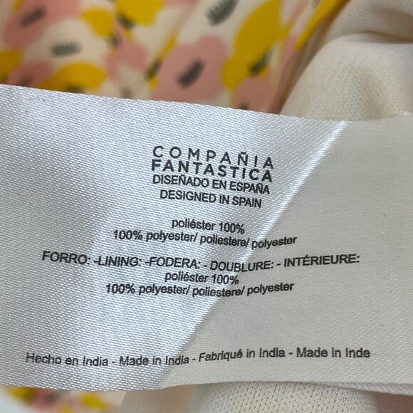 NWT Compania Fantastica Womens Shift Dress Size Small Cute Eyelash Print - Picture 7 of 11